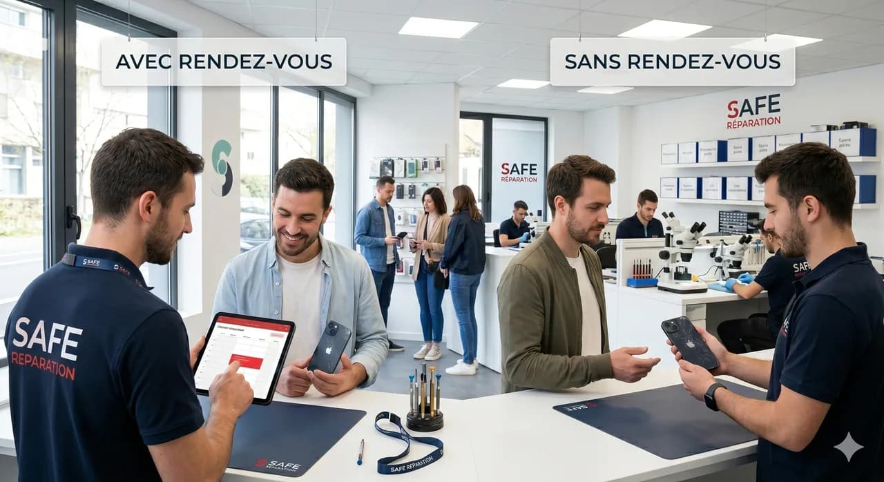 Réparation iPhone : avec ou sans rendez-vous ?
