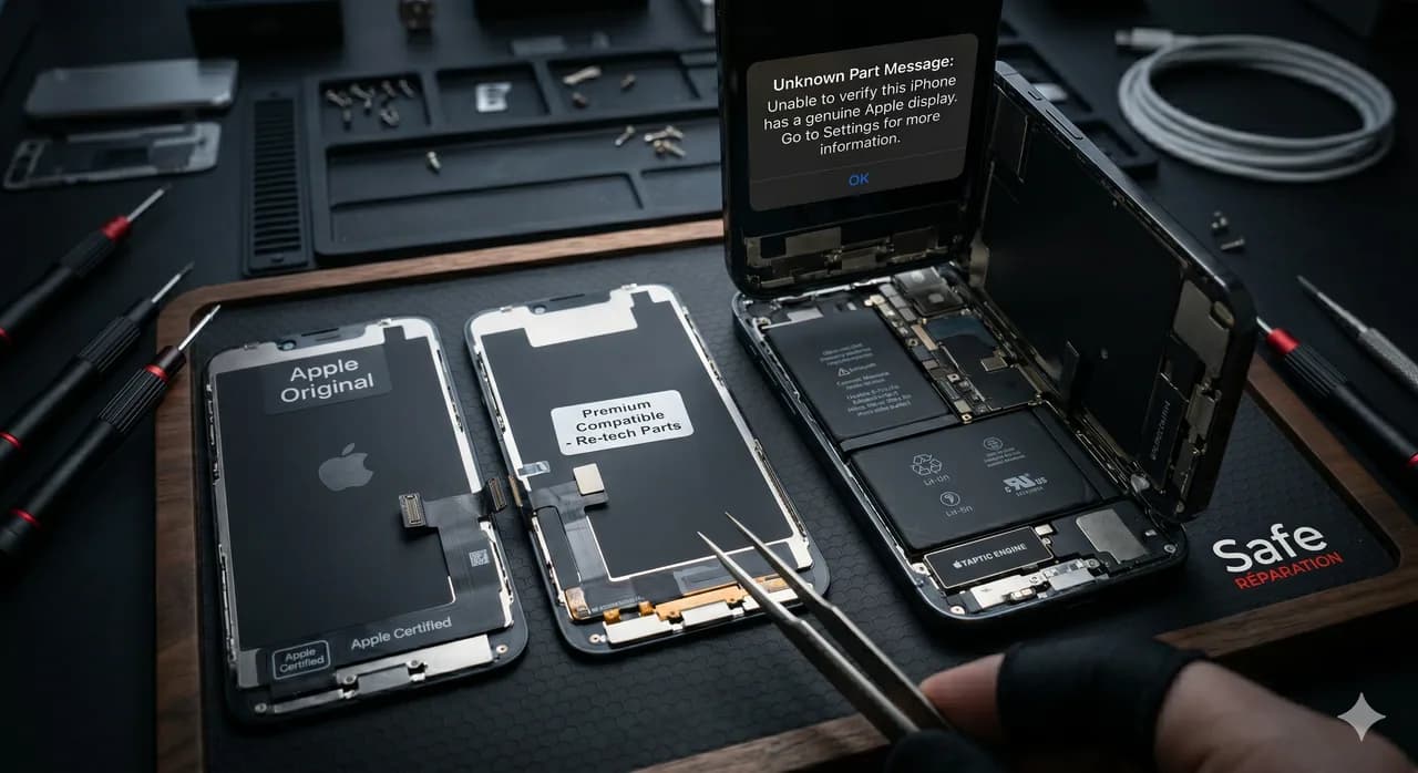 Réparation iPhone : pièces d'origine vs compatibles, que choisir ?
